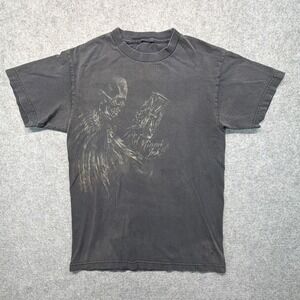 Vintage Miami‎ Ink Long Sleeve Shirt Mens Small Grunge Skull Tee Y2K